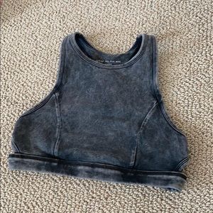 Acid wash sports bra